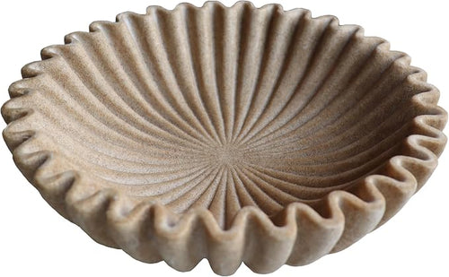 10" Large Decorative Bowl decor, Scalloped Bowls by DecorativeBowl