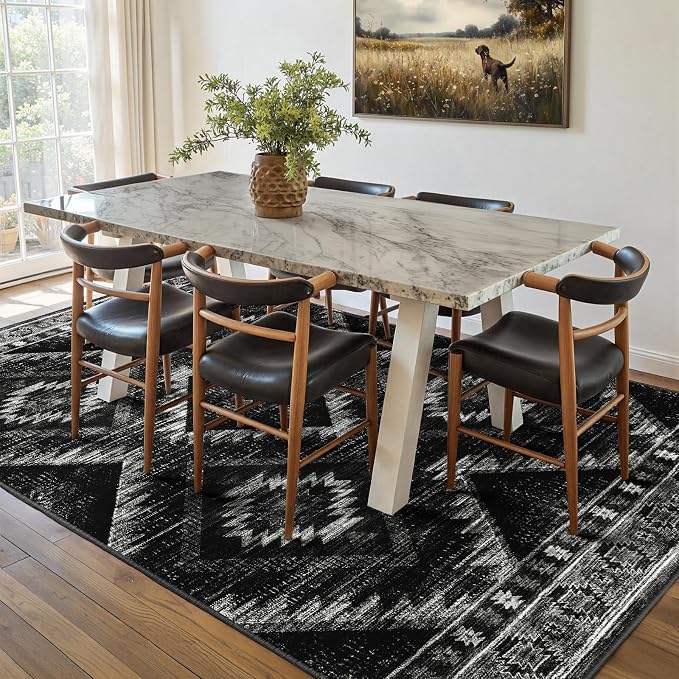 BESTSWEETIE Area Rug 10x12 Rug Machine Washable Non-Slip Low Pile Print Pattern - Image 7