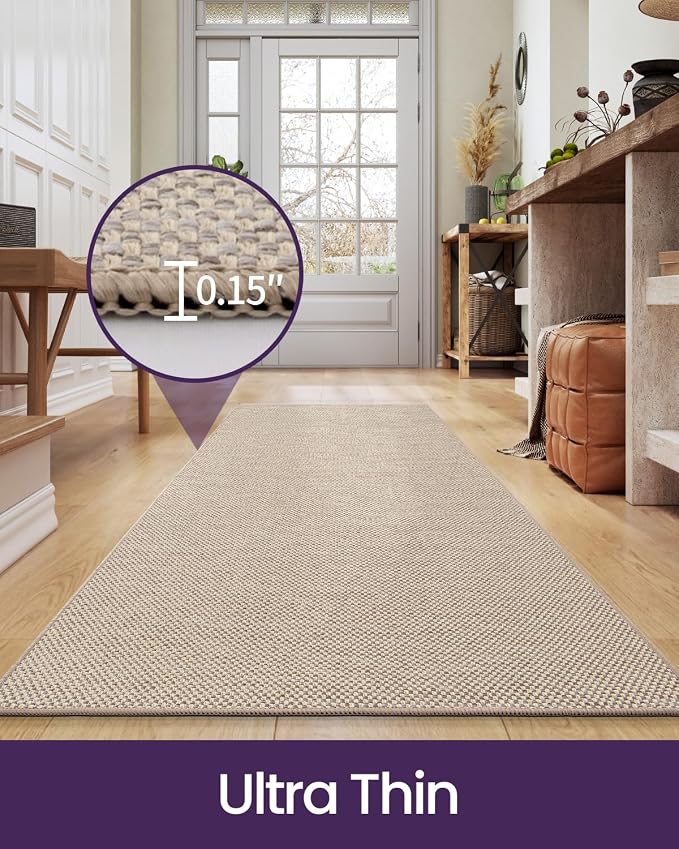 DEXI Hallway Runner Rug 2'x6', Non Slip Rubber Backed Runners Carpet, Ultra - Image 4