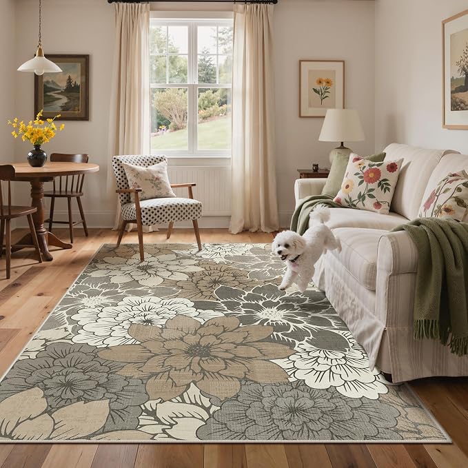 GENIMO Indoor Outdoor Area Rug 8'x10', Machine Washable Rugs - Image 4