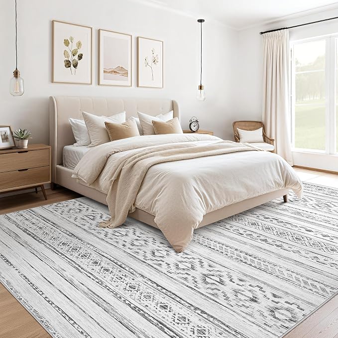 cotiled 5x8 Area Rugs Living Room Rug: Washable Boho Rugs - Image 2
