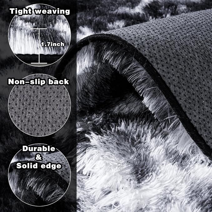 Area Rugs 9x12 for Living Room, Ultra Soft Fluffy Rugs for Bedroom, Non-Slip - Image 5