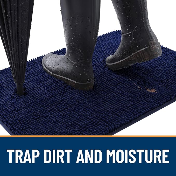 OLANLY Dog Door Mat for Muddy Paws 40x32, Absorbs Moisture and Dirt, Absorbent - Image 2