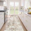 Runner Rug Kitchen Washable Rugs: 2x10 Non-Slip Abstract Soft Modern Stain by LOONGRUG