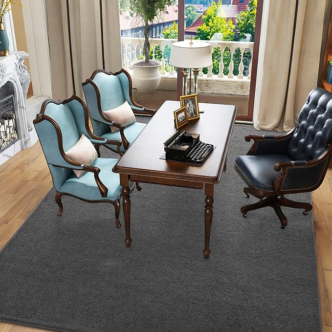 Pettop 6x9 ft Dark Grey Area Rugs - Image 6