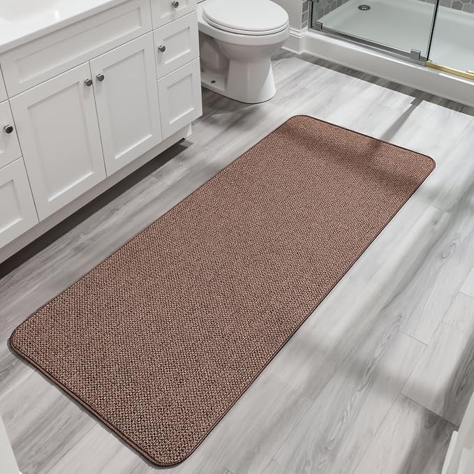 Bosap Bath Mat, Ultra Thin Bathroom Runner Rugs, Large Bath Mats by BosapDirect
