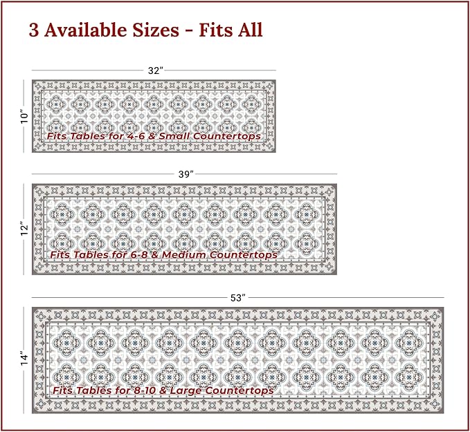 Heat Resistant Table Runner, 39 x 12 Inch - Image 4