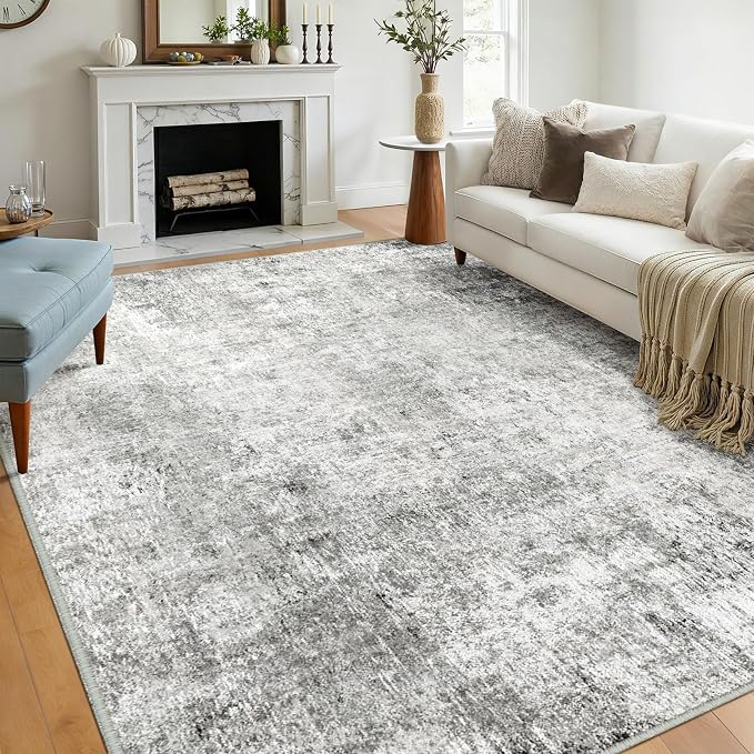 RELEANY Washable Area Rugs 5'x8' Non-Slip Modern Abstract Soft - Image 8