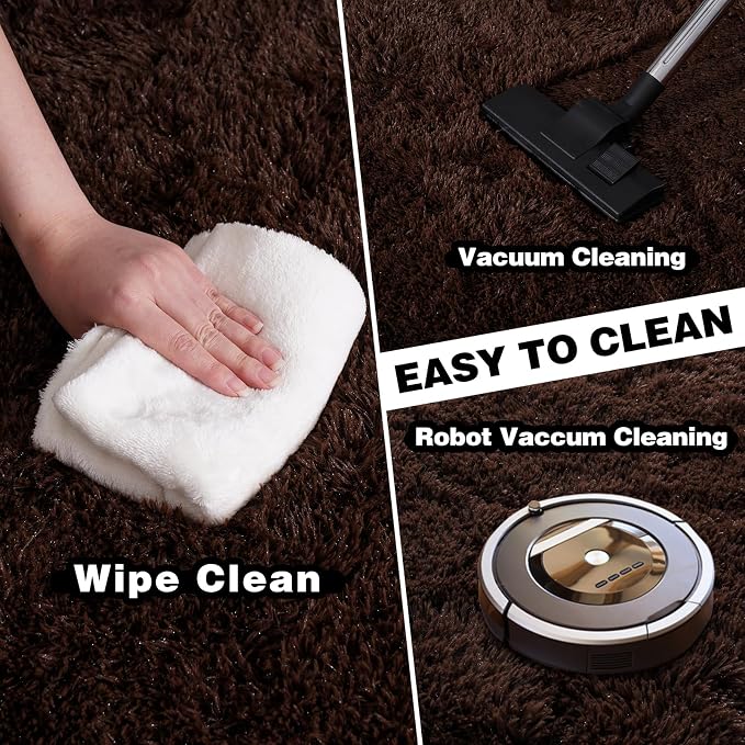 8x10 Area Rugs for Living Room, Ultra Soft Fluffy Large Shaggy Rug Carpet for - Image 4