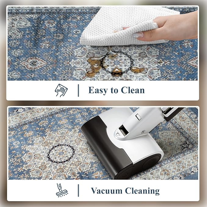 Collive Boho Kitchen Mat, Cushioned Anti Fatigue Kitchen Rug Set 2 Piece - Image 5