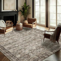CHAMPLANT Washable Area Rug 9'x12' Retro Boho Design Non-Shedding Easy Care by CHAMPLANT