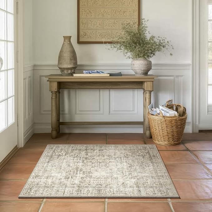 Machine Washable Throw Rugs for Entryway: Door Mat Indoor Entrance 2x3 Small - Image 6