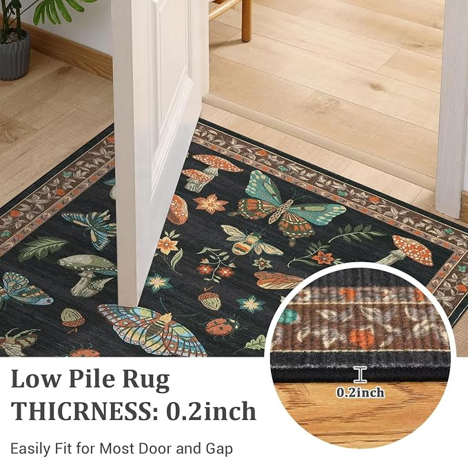 ROYHOME Mushroom Washable Rugs 5x7 - Image 6