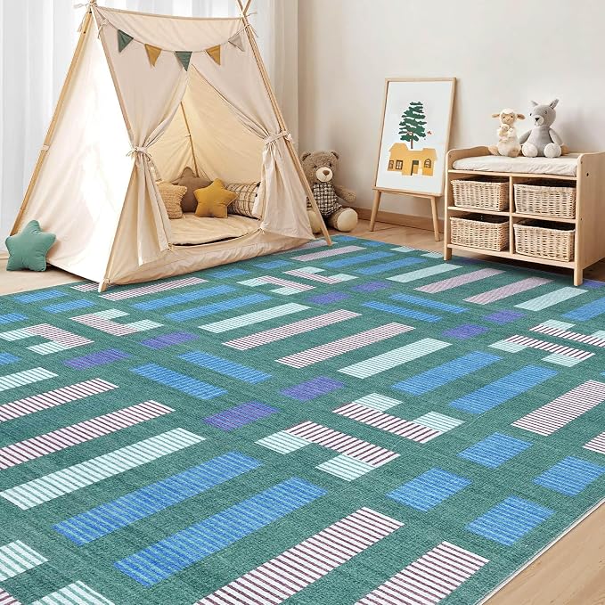 cotiled 10x14 Area Rugs Living Room Rug: Washable Boho Rugs - Image 7