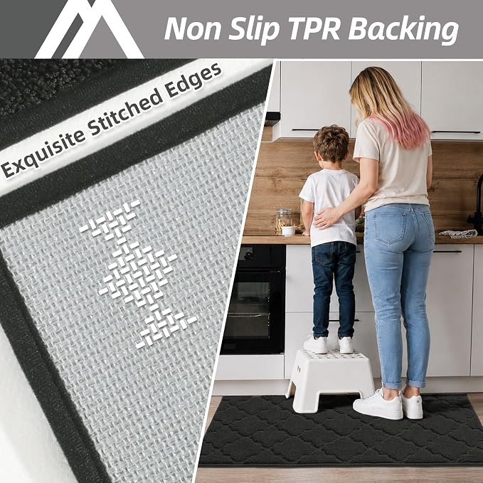 COSY HOMEER-Kitchen-Rugs-Non-Slip-Washable 24"x60" Absorbent Kitchen Runner Rug - Image 4