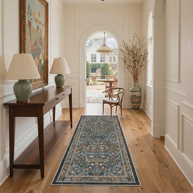 GENIMO 8x10 Area Rug for Living Room, Machine Washable Non Slip Low Pile - Image 4