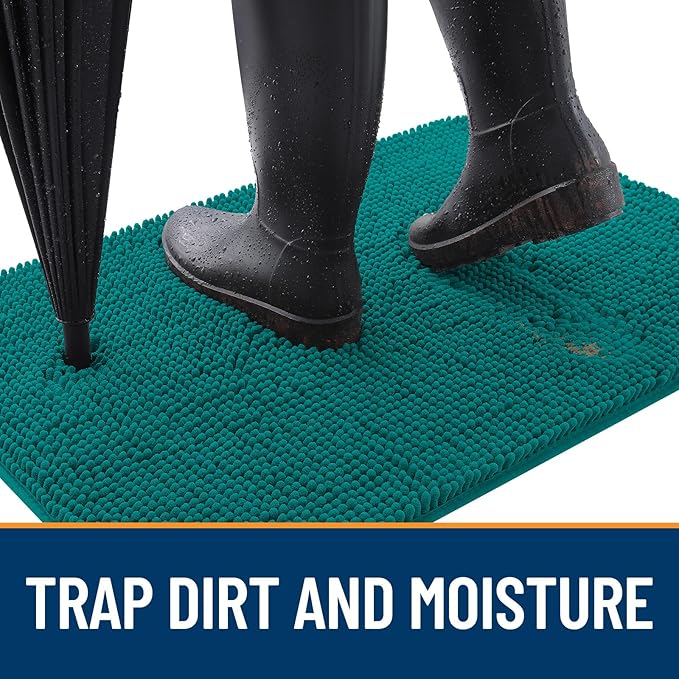 OLANLY Dog Door Mat for Muddy Paws 40x24, Absorbs Moisture and Dirt, Absorbent - Image 2