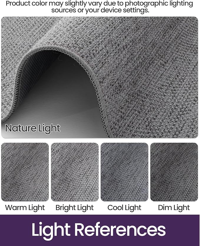DEXI Hallway Runner Rug 2'4"x12', Non Slip Rubber Backed Runners Carpet - Image 3