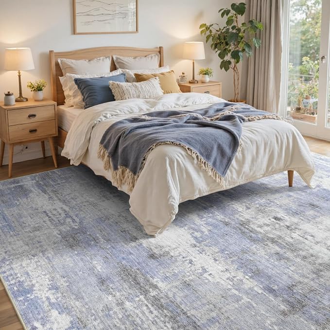 4x6 Ft Area Rugs for Living Room, Soft Non-Slip Washable Rugs Modern Abstract - Image 4