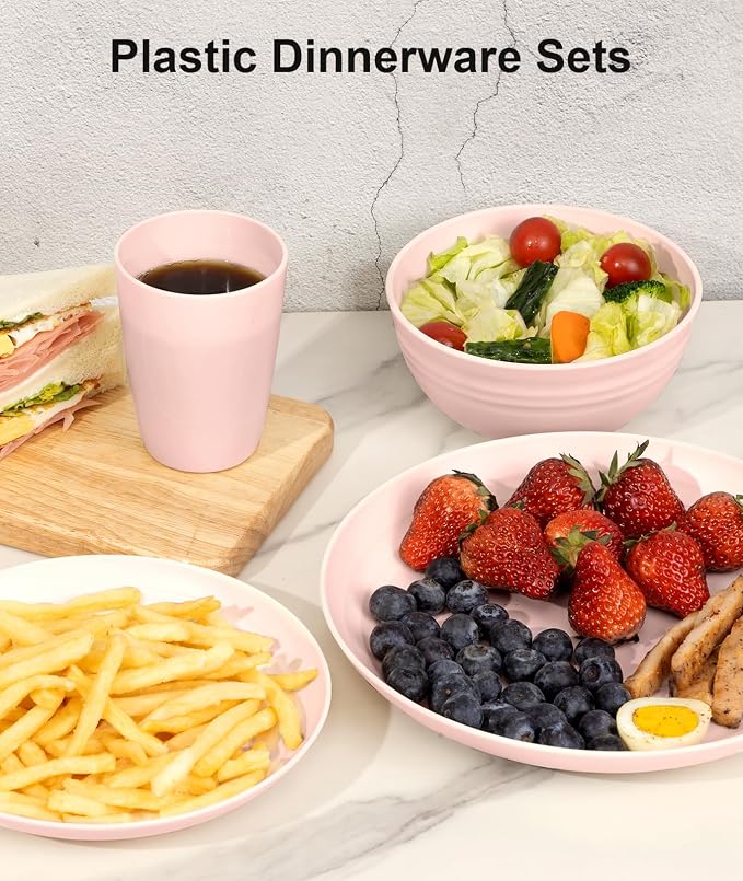 Quatish 24 Piece Plates and Bowls Sets - Image 7