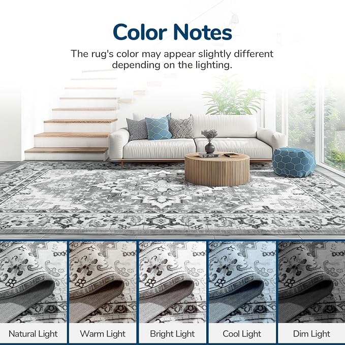 Lessymo 5x8 Area Rug for Living Room - Image 9