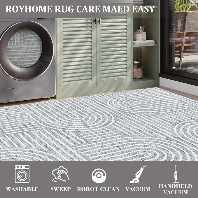 ROYHOME Modern Rug 2.5x8 Runners - Image 6