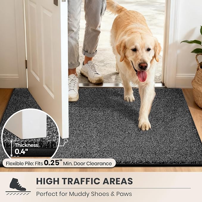 PURRUGS Easy Care Area Rug 4.5ft x 7ft, Non-Slip Washable Entryway Rug - Image 6