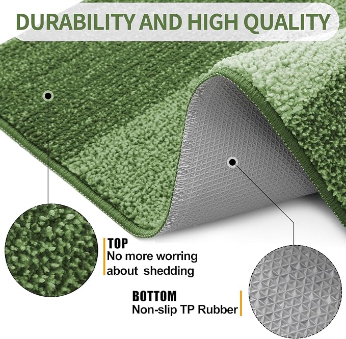 Kitinjoy Indoor Outdoor Door Mat, 40x24 Non-Slip Absorbent Dirt Trapper - Image 3
