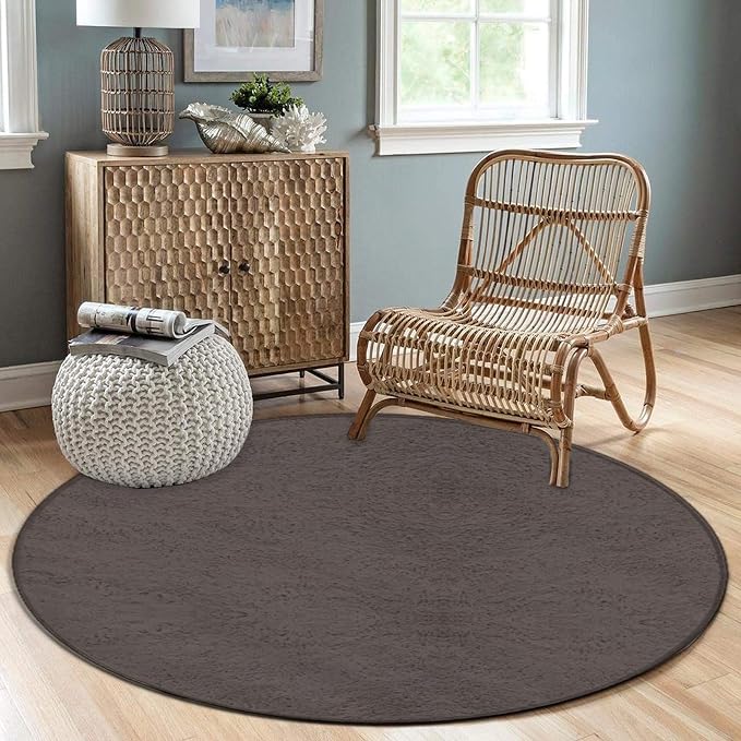 Room Sofa Yoga Soft Round Carpet, Home Decor Non Slip Kitchen Office Circle Rug - Image 3