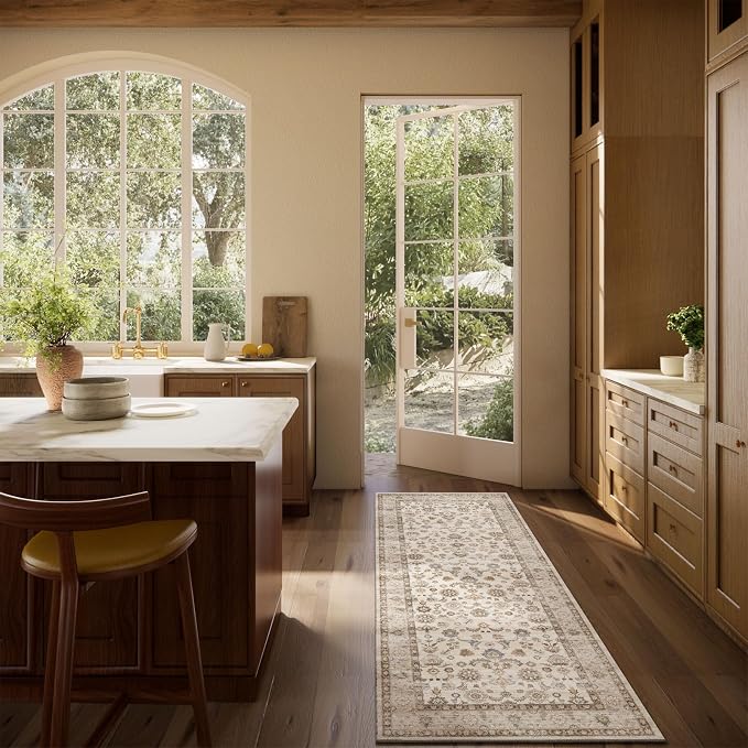 Washable Runners for Hallways Kitchen Rug: 2'x6' Kitchen Runner Stain Resistant - Image 5