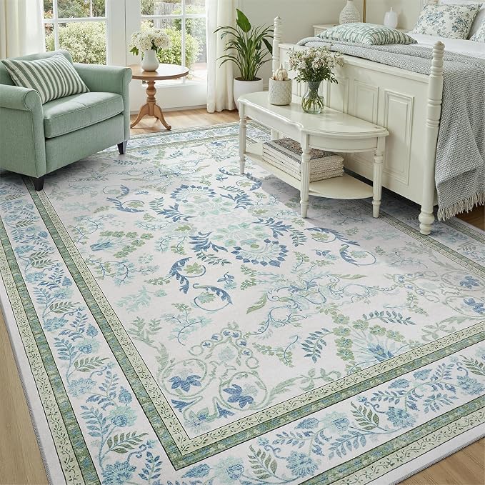 DCX Green 6x9 Rug, Kid & Pet Friendly - Image 2