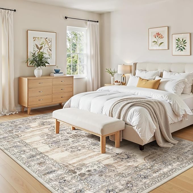 Washable 10x14 Area Rug for Living Room - Image 7