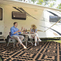 Outdoor Patio Plastic Straw Rug by Kalafun