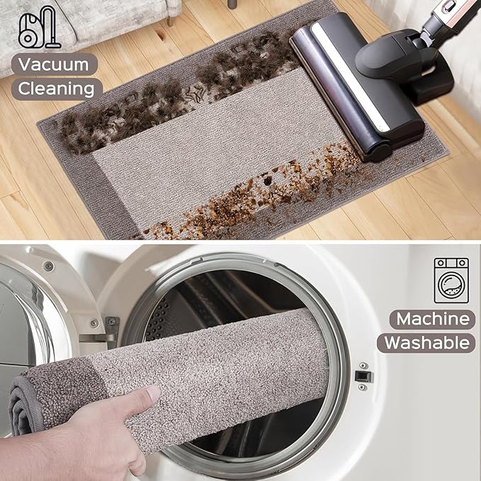 Machine Washable Kitchen Rug 24" x 96", Non Slip Kitchen Mat - Image 7