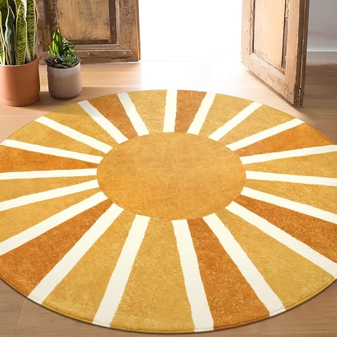 Lahome Round Rug 7Ft Round Area Rug - Image 6