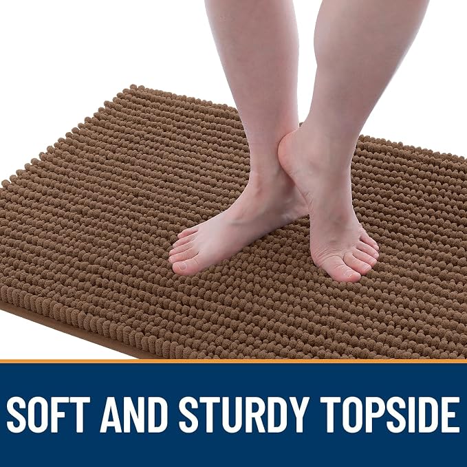 OLANLY Dog Door Mat for Muddy Paws 30x20, Ultra Absorbent Chenille Mud Doormat - Image 3