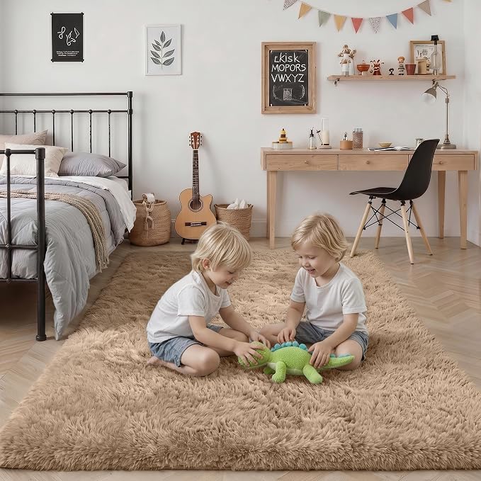 8x10 Area Rugs for Living Room Bedroom: Ultra Soft Fluffy Shag Rug Upgrade - Image 7