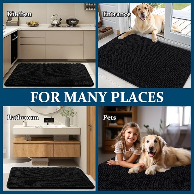 OLANLY Dog Door Mat for Muddy Paws 47x17, Absorbs Moisture and Dirt, Absorbent - Image 8