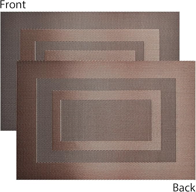 PIGCHCY Placemats Set of 12 Washable Durable Place Mats Vinyl Heat Resistant - Image 3