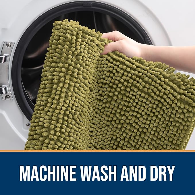 OLANLY Dog Door Mat for Muddy Paws 50x30, Absorbs Moisture and Dirt, Absorbent - Image 5