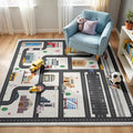 5x7ft Kids City Road Car Play Rug by Nayoroom