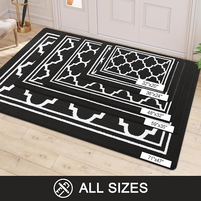 Buganda Large Indoor Door Mat, Dirt-Resistant and Absorbent Doormat, Low - Image 7