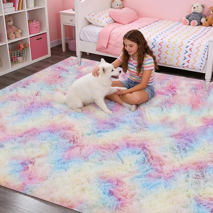 Large 9x12 Area Rug for Living Room, Soft Shag Rugs for Bedroom, Non-Slip Ultra - Image 6