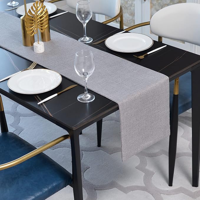 Dinning Table Runner Cloth 12 x 120 Inches Farmhouse Kitchen Coffee Burlap by NATUS+WEAVER
