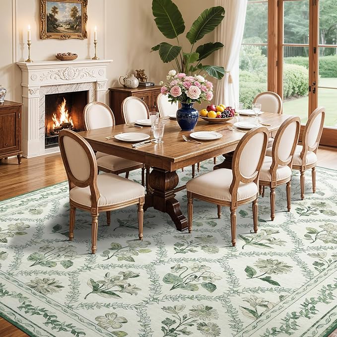 LIANLAM Checkered Rug 10x14 Area Rugs - Image 3