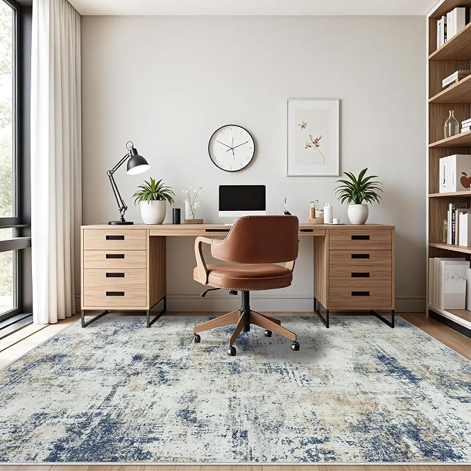 Washable Rug 6x9 Area Rugs: Soft Large Living Room Rug - Image 3
