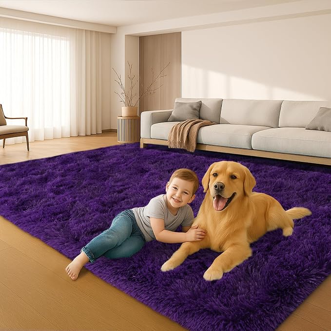 8x10 Area Rugs Living Room, Non-Slip Upgraded Indoor Thick Soft Rug, Modern - Image 5