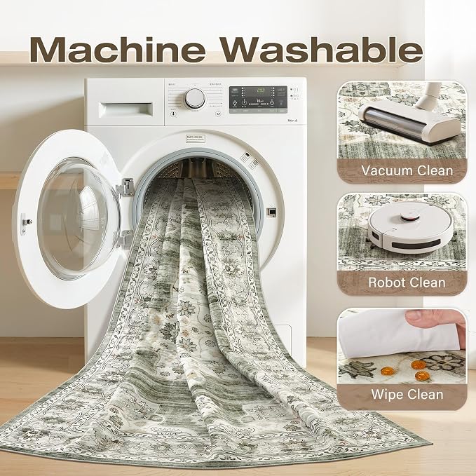9x12 Washable Area Rug - Image 2