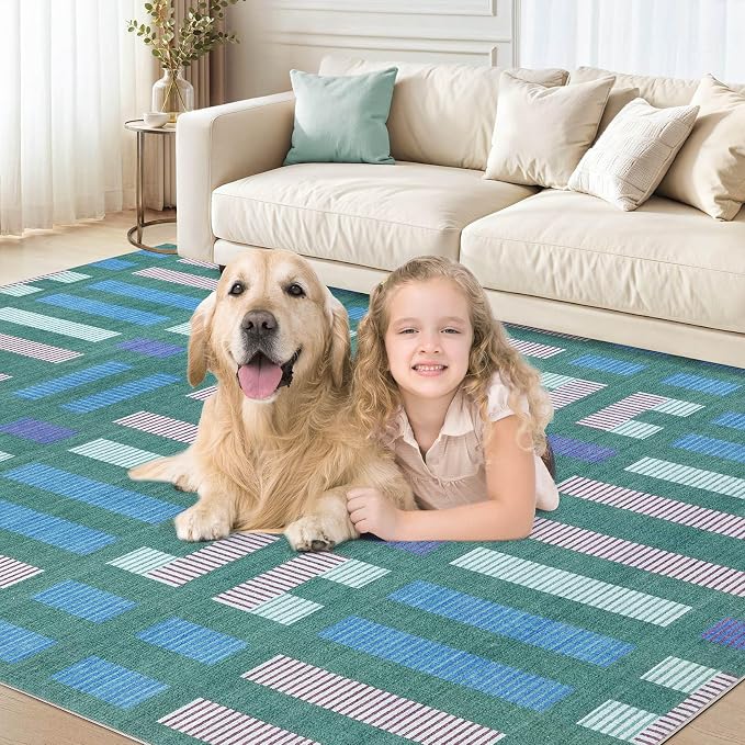 cotiled 10x12 Area Rugs Living Room Rug: Washable Boho Rugs - Image 8