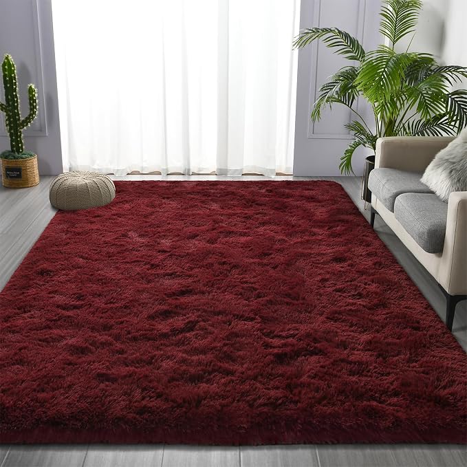 Deerhoo Large Shag Area Rugs 6 x 9, Plush Fuzzy Rugs - Image 2